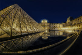 Blue Hour at the Louvre